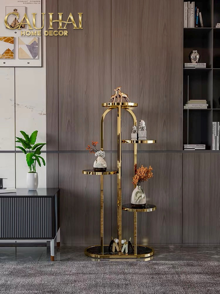 Maison Couture - Kệ Trưng Bày Đa Tầng Art Deco Étagère D'Or-KỆ TRANG TRÍ-CẬU HAI HOME DECOR-CẬU HAI HOME DECOR