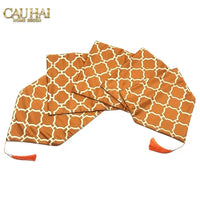 Maison Couture - Khăn Trải Bàn Lụa Treillis Doré Orange Fauve Silk Table Runner 2m4-KHĂN TRẢI BÀN-CẬU HAI HOME DECOR