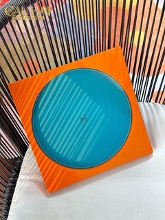 Maison Couture – Khay Chữ Nhật Gỗ Lót Da Équinoxe Cyan Helios-KHAY TRANG TRÍ-CẬU HAI HOME DECOR