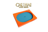 Maison Couture – Khay Chữ Nhật Gỗ Lót Da Équinoxe Cyan Helios-KHAY TRANG TRÍ-CẬU HAI HOME DECOR