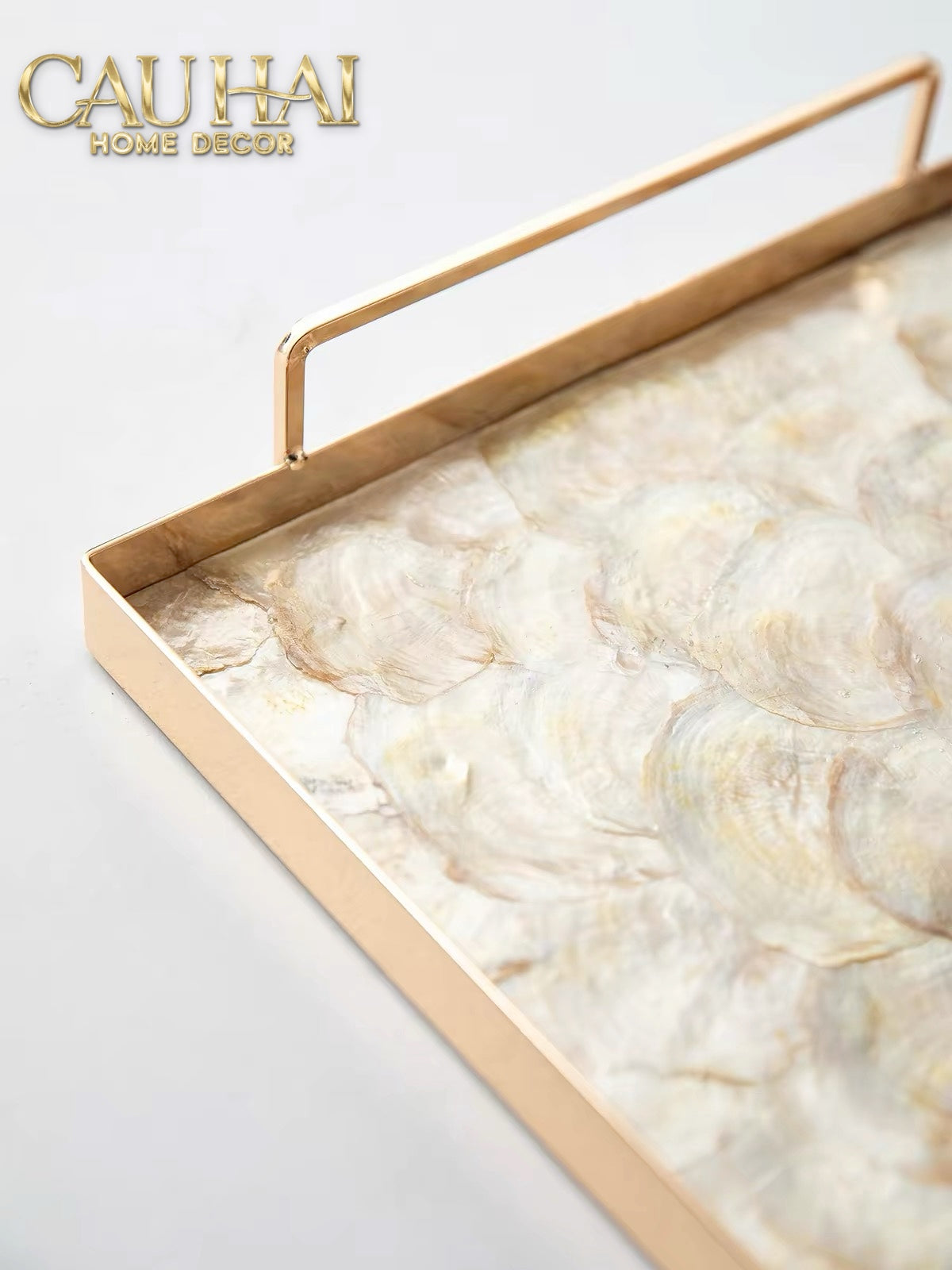 Maison Couture - Khay Chữ Nhật Xà Cừ - Plateau Perle Céleste Celestial Pearl Serving Tray 30*40-KHAY TRANG TRÍ-CẬU HAI HOME DECOR-CẬU HAI HOME DECOR