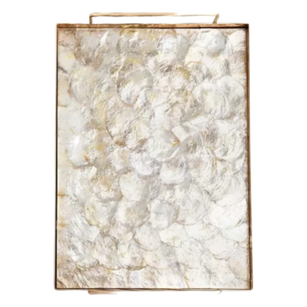 Maison Couture - Khay Chữ Nhật Xà Cừ - Plateau Perle Céleste Celestial Pearl Serving Tray 30*40-KHAY TRANG TRÍ-CẬU HAI HOME DECOR-CẬU HAI HOME DECOR