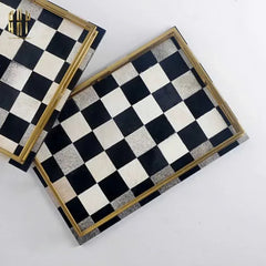 Maison Couture - Khay Da Cao Cấp Damier Impérial D40-KHAY TRANG TRÍ-CẬU HAI HOME DECOR