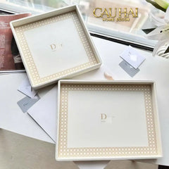 Maison Couture - Khay Da Chữ Nhật Haute Leather D'Ivoire D Class Atélier 30X40-KHAY TRANG TRÍ-CẬU HAI HOME DECOR