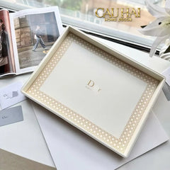 Maison Couture - Khay Da Chữ Nhật Haute Leather D'Ivoire D Class Atélier 30X40-KHAY TRANG TRÍ-CẬU HAI HOME DECOR