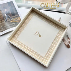 Maison Couture - Khay Da Chữ Nhật Haute Leather D'Ivoire D Class Atélier 30X40-KHAY TRANG TRÍ-CẬU HAI HOME DECOR