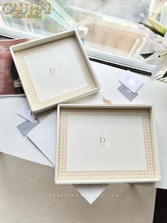 Maison Couture - Khay Da Chữ Nhật Haute Leather D'Ivoire D Class Atélier 30X40-KHAY TRANG TRÍ-CẬU HAI HOME DECOR