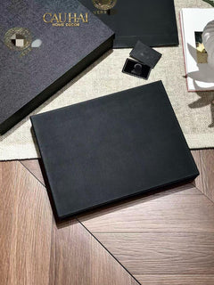 Maison Couture - Khay Da Chữ Nhật Lux Leather 30X40 Vs Savoir Medusa Atélier-KHAY TRANG TRÍ-CẬU HAI HOME DECOR