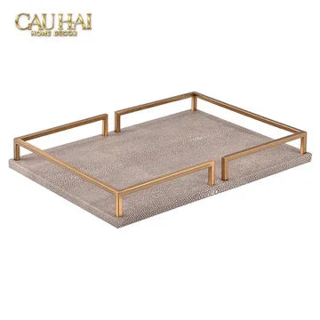 Maison Couture - Khay Da Chữ Nhật Palais D’Ivoire Leather Tray 30x40/25x35-CẬU HAI HOME DECOR
