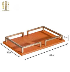 Maison Couture - Khay Da Chữ Nhật Terra Luxe Leather Tray 20x30-CẬU HAI HOME DECOR