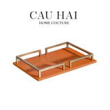 Maison Couture - Khay Da Chữ Nhật Terra Luxe Leather Tray 20x30-KHAY TRANG TRÍ-CẬU HAI HOME DECOR