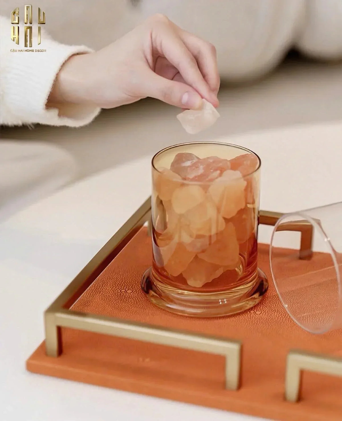 Maison Couture - Khay Da Terra Luxe Leather Tray 30x40-KHAY TRANG TRÍ-Đối tác tại Trung Quốc theo từng đơn đặt hàng-CẬU HAI HOME DECOR