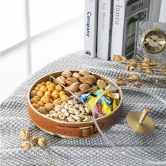 Maison Couture - Khay Da Tròn Dây Cương Da - Saddle Belt Équestre Héritage Decorative Trays 36x8-KHAY TRANG TRÍ-CẬU HAI HOME DECOR