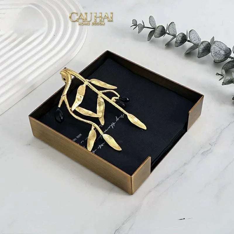 Maison Couture - Khay Giấy Brasson Mistletoe Tissue Tray-HỘP KHĂN GIẤY-CẬU HAI HOME DECOR