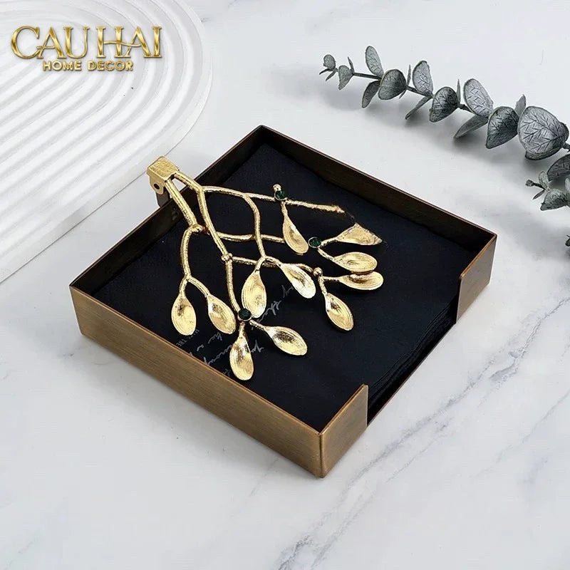 Maison Couture - Khay Giấy Brasson Mistletoe Tissue Tray-HỘP KHĂN GIẤY-CẬU HAI HOME DECOR