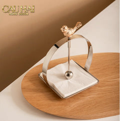 Maison Couture - Khay Giấy Vuông L’Oiseau Doré Cocktail Napkin Holder-HỘP KHĂN GIẤY-CẬU HAI HOME DECOR