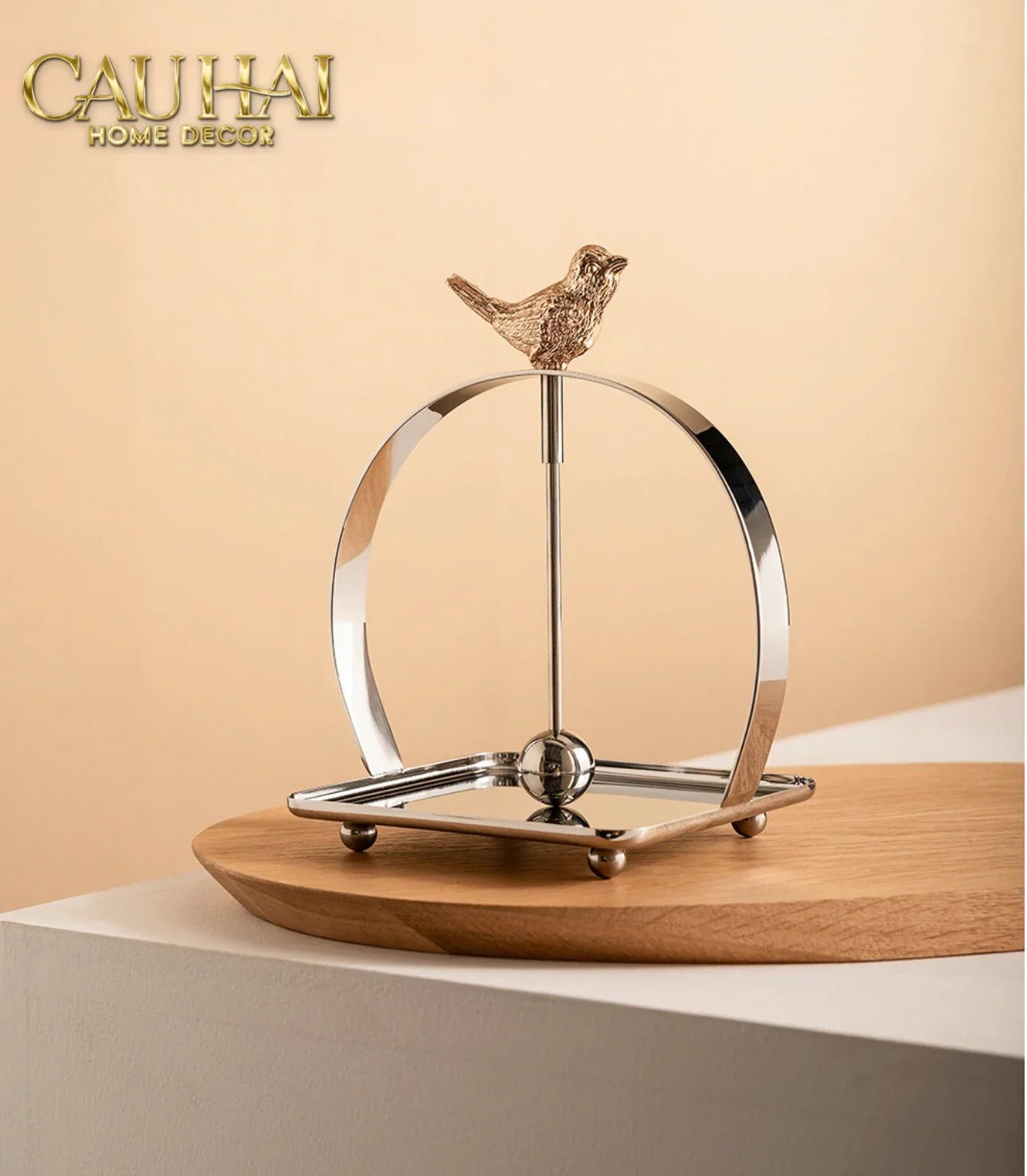Maison Couture - Khay Giấy Vuông L’Oiseau Doré Cocktail Napkin Holder-HỘP KHĂN GIẤY-CẬU HAI HOME DECOR