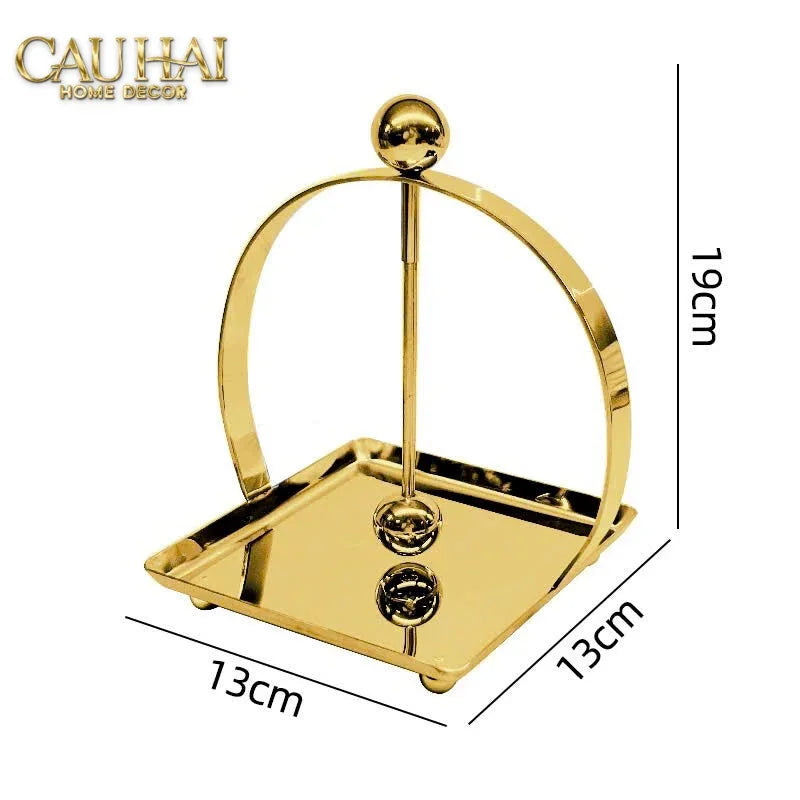 Maison Couture - Khay Giấy Vuông L’Oiseau Doré Cocktail Napkin Holder-HỘP KHĂN GIẤY-CẬU HAI HOME DECOR