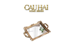 Maison Couture - Khay Gương Chữ Nhật V Class Barocco Frame Rectangular Trays Size 38-KHAY TRANG TRÍ-CẬU HAI HOME DECOR
