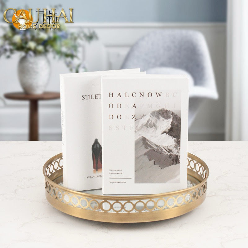 Maison Couture - Khay Gương Tròn Brasson Royale Gold D30-KHAY TRANG TRÍ-CẬU HAI HOME DECOR