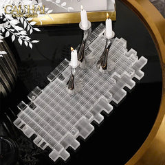 Maison Couture - Khay Pha Lê Crystal Grid Luxury D50-KHAY TRANG TRÍ-CẬU HAI HOME DECOR