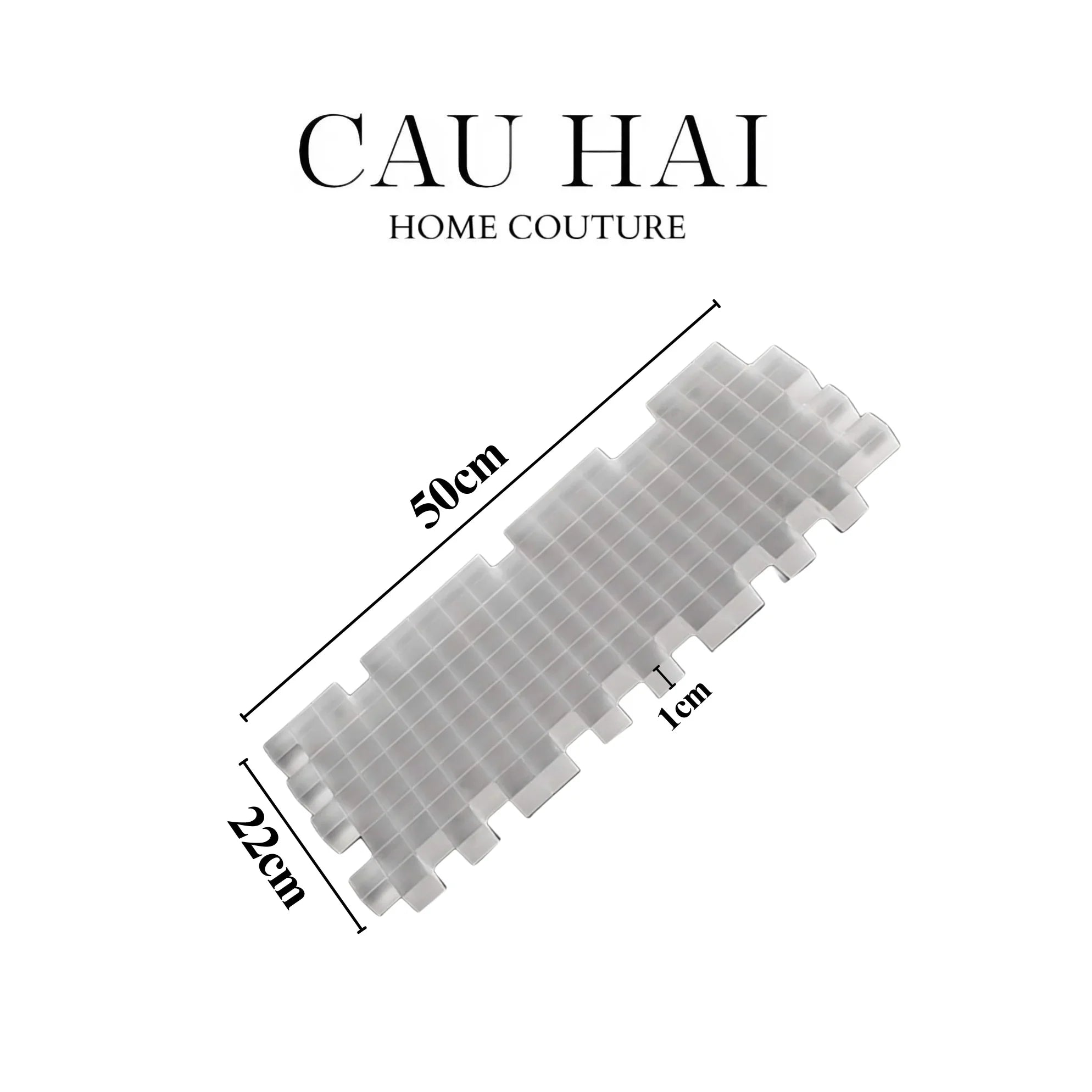 Maison Couture - Khay Pha Lê Crystal Grid Luxury D50-KHAY TRANG TRÍ-CẬU HAI HOME DECOR