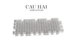 Maison Couture - Khay Pha Lê Crystal Grid Luxury D50-KHAY TRANG TRÍ-CẬU HAI HOME DECOR