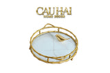 Maison Couture - Khay Tròn Bamboo Bằng Đồng - Brasson Mirror Héritage Ronde Decoratives Trays D30-KHAY TRANG TRÍ-CẬU HAI HOME DECOR