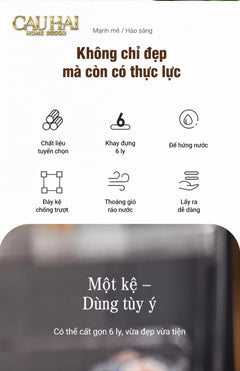 Maison Couture – Khay Úp Ly Cristalleries 6 Slot 2-In-1 Bar Tray – Aurum-CẬU HAI HOME DECOR