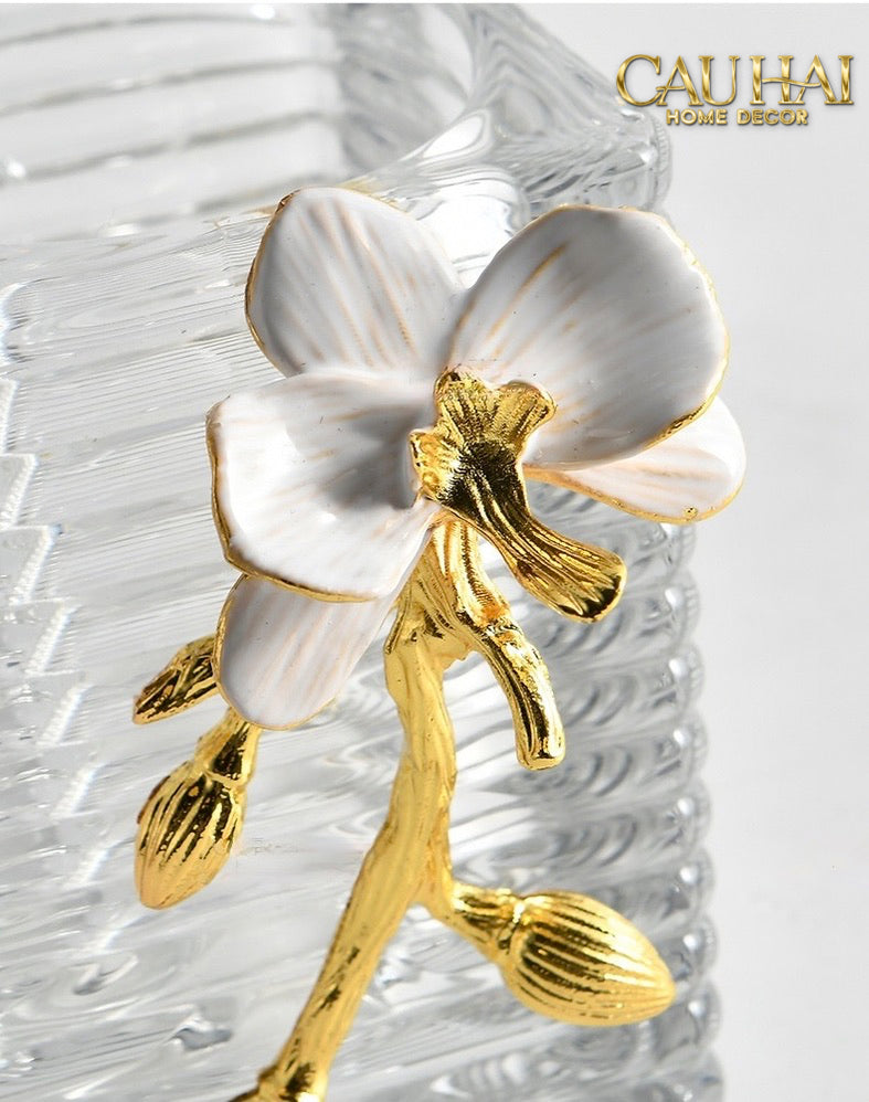 Maison Couture – Lọ Đựng Cọ Haute Orchid Golden Branches Brush Holder-CẬU HAI HOME DECOR