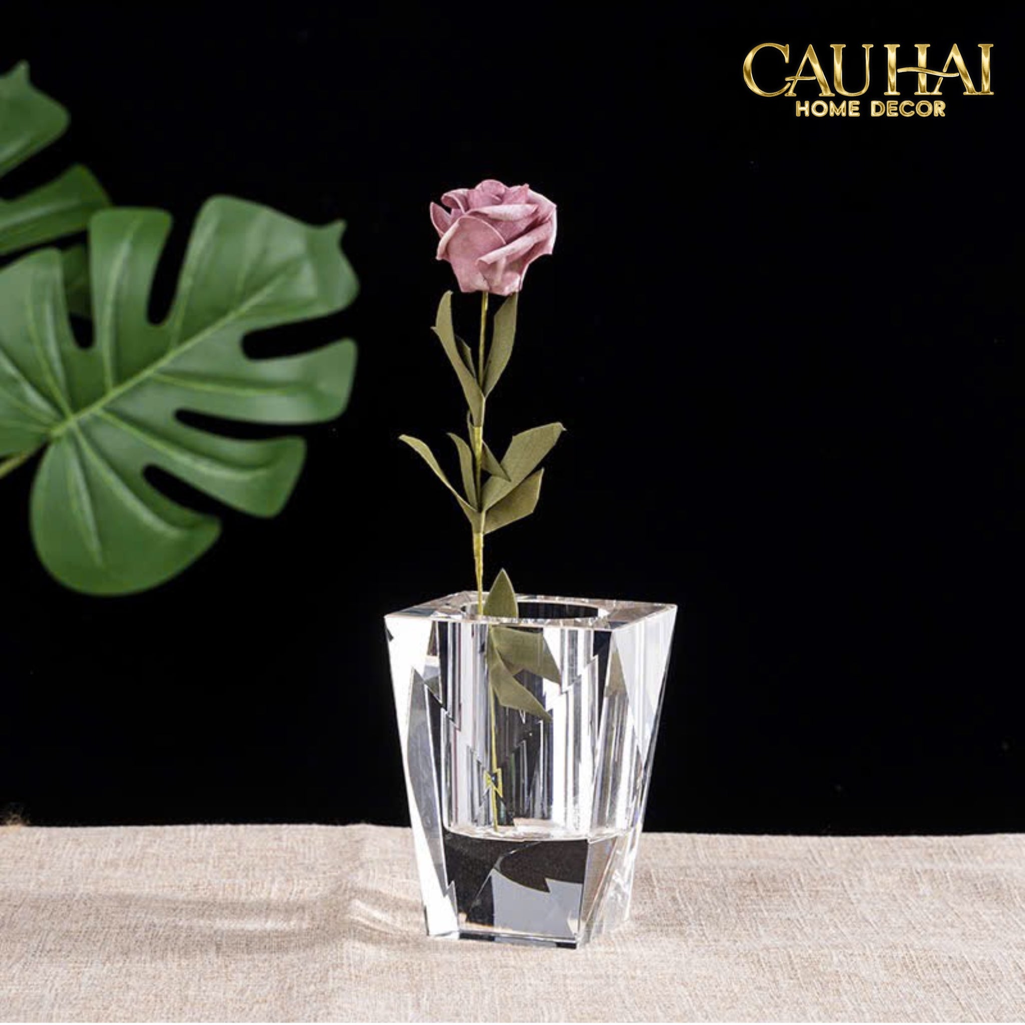 Maison Couture - Lọ Hoa Pha Lê Cristal Facetté-CẬU HAI HOME DECOR