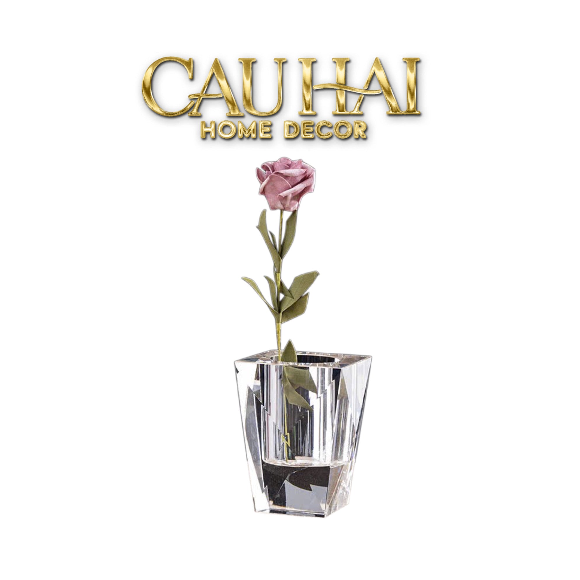 Maison Couture - Lọ Hoa Pha Lê Cristal Facetté-CẬU HAI HOME DECOR