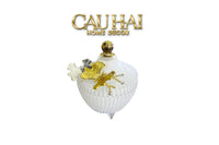 Maison Couture - Lọ Kẹo Thuỷ Tinh Papillon Blance Royale-Lọ kẹo Canister Bonbonnière-CẬU HAI HOME DECOR