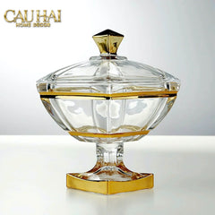Maison Couture - Lọ Pha Lê Aureus Impérial Cristalleries Bonbonnière-Lọ kẹo Canister Bonbonnière-CẬU HAI HOME DECOR