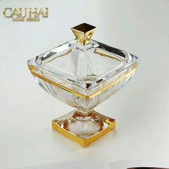 Maison Couture - Lọ Pha Lê Aureus Impérial Cristalleries Bonbonnière-Lọ kẹo Canister Bonbonnière-CẬU HAI HOME DECOR