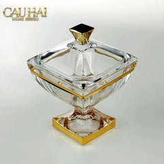 Maison Couture - Lọ Pha Lê Aureus Impérial Cristalleries Bonbonnière-Lọ kẹo Canister Bonbonnière-CẬU HAI HOME DECOR