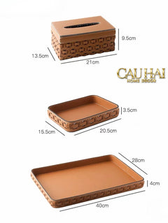 Maison Couture - Lọ Trang Trí Đầu Ngựa Da Thuộc Equestrian Head Leather Saddle Brun Vessel 13x17-HŨ TRANG TRÍ-CẬU HAI HOME DECOR