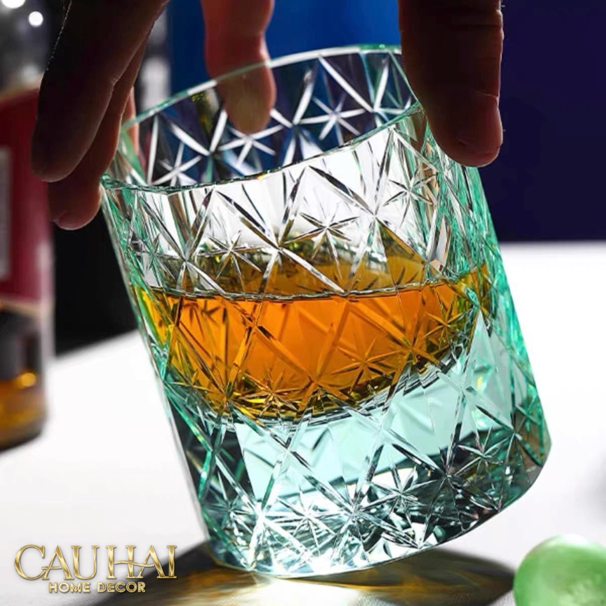 Maison Couture - Ly Pha Lê Cristalleries Cyan Glasses...-LY PHA LÊ-CẬU HAI HOME DECOR-CẬU HAI HOME DECOR