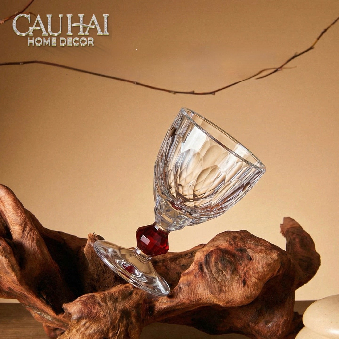 Maison Couture - Ly Pha Lê Cristalleries Goblet Burgundy Glasses 270ml-LY THỦY TINH-CẬU HAI HOME DECOR