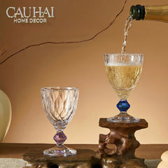 Maison Couture - Ly Pha Lê Cristalleries Goblet Burgundy Glasses 270ml-LY THỦY TINH-CẬU HAI HOME DECOR