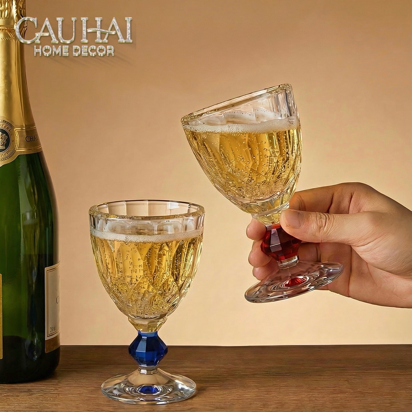 Maison Couture - Ly Pha Lê Cristalleries Goblet Burgundy Glasses 270ml-LY THỦY TINH-CẬU HAI HOME DECOR