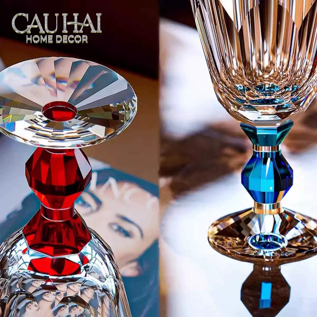 Maison Couture - Ly Pha Lê Cristalleries Goblet Burgundy Glasses 270ml-LY THỦY TINH-CẬU HAI HOME DECOR