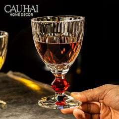 Maison Couture - Ly Pha Lê Cristalleries Goblet Burgundy Glasses 270ml-LY THỦY TINH-CẬU HAI HOME DECOR