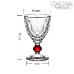 Maison Couture - Ly Pha Lê Cristalleries Goblet Burgundy Glasses 270ml-CẬU HAI HOME DECOR
