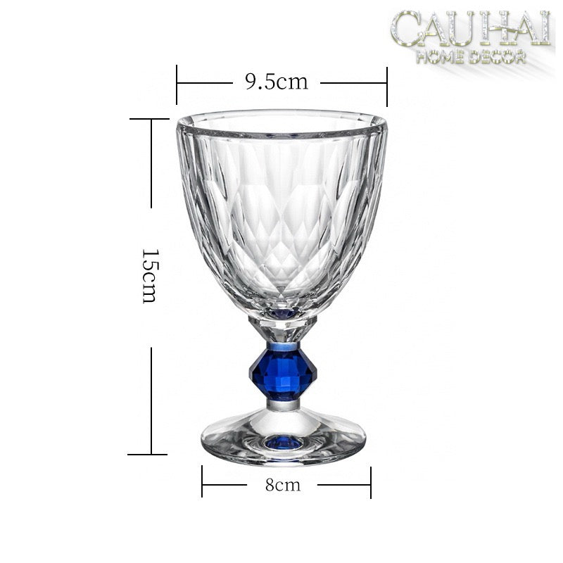 Maison Couture - Ly Pha Lê Cristalleries Goblet Burgundy Glasses 270ml-CẬU HAI HOME DECOR