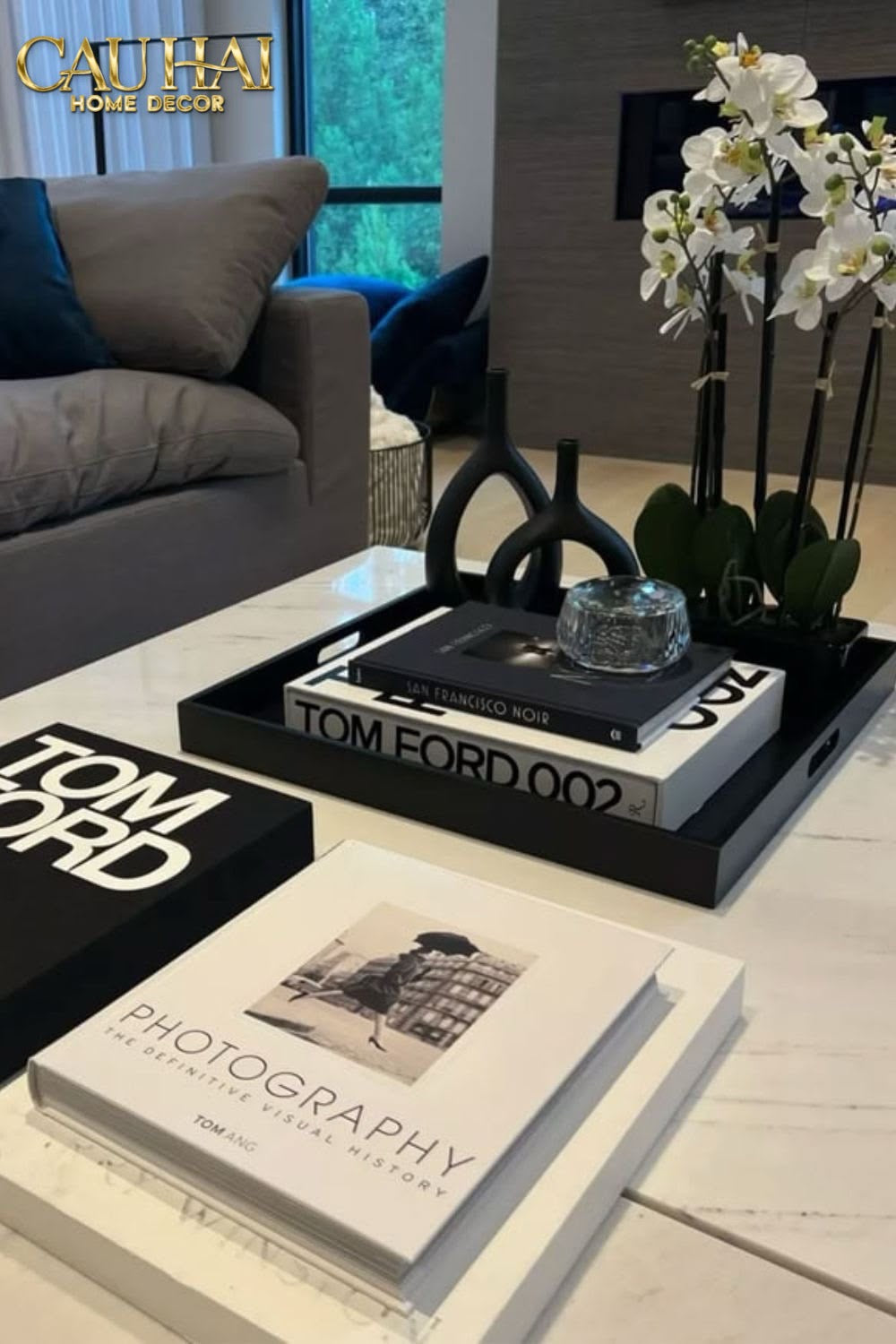 Maison Couture - Sách Fashion Runway Tom Ford 002 - Noir / Blanc / Gris-SÁCH TRANG TRÍ-CẬU HAI HOME DECOR