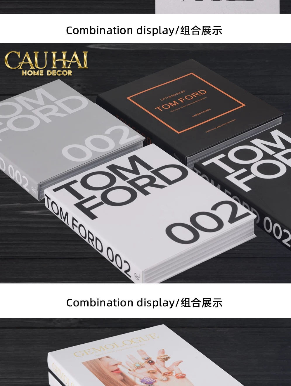 Maison Couture - Sách Fashion Runway Tom Ford 002 - Noir / Blanc / Gris-SÁCH TRANG TRÍ-CẬU HAI HOME DECOR