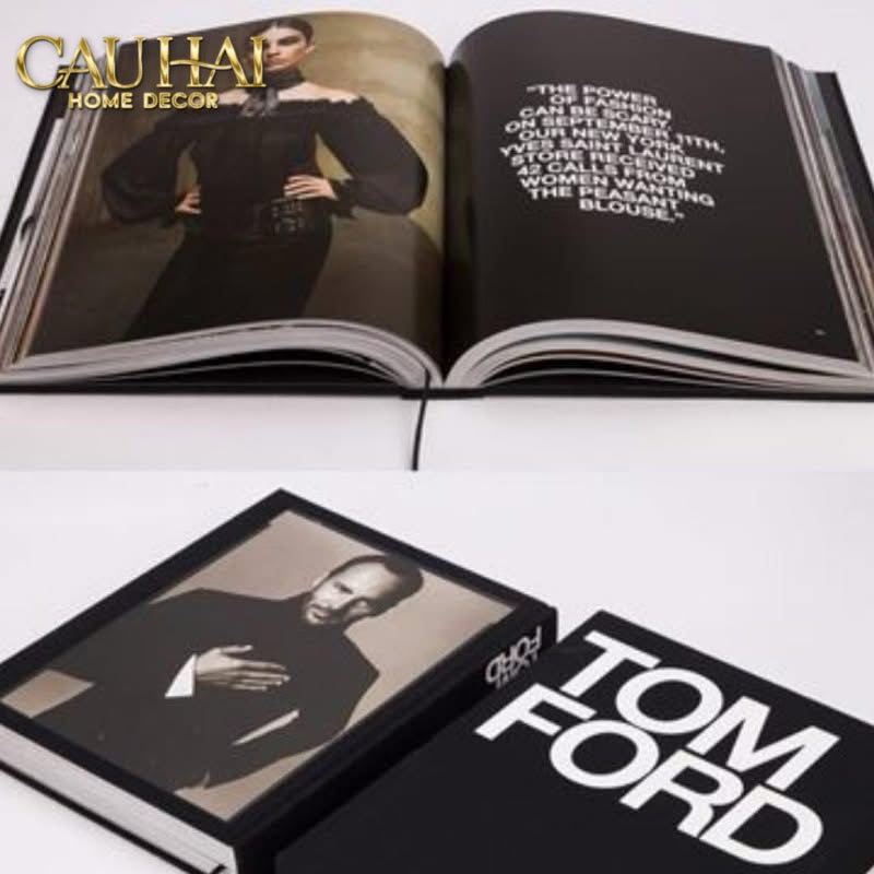Maison Couture - Sách Fashion Runway Tom Ford 002 - Noir / Blanc / Gris-SÁCH TRANG TRÍ-CẬU HAI HOME DECOR