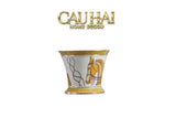 Maison Couture - Set 2 Bình Hoa Chiến Mã Hoàng Gia Équestre Cheval Royal - Spéciale Porcelain Vase. H22 H26 xD15-BÌNH HOA-CẬU HAI HOME DECOR