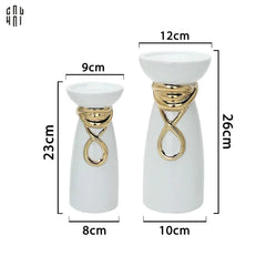 Maison Couture – Set 2 Đế Nến Golden Infinity Loop Candle Stand-NẾN TRANG TRÍ-CẬU HAI HOME DECOR